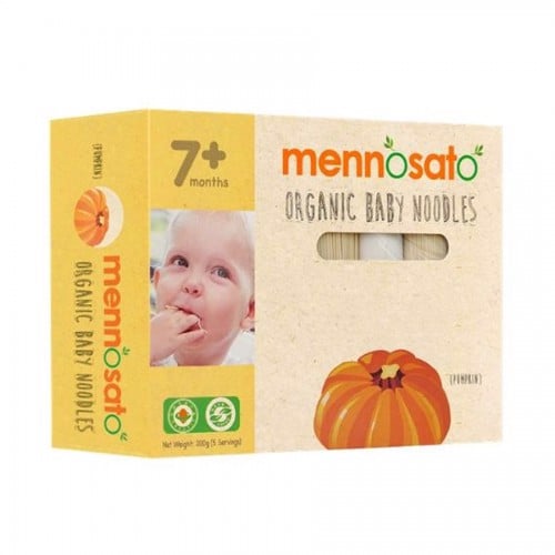 Mì ăn dặm hữu cơ cho bé vị bí đỏ mennosato 200g